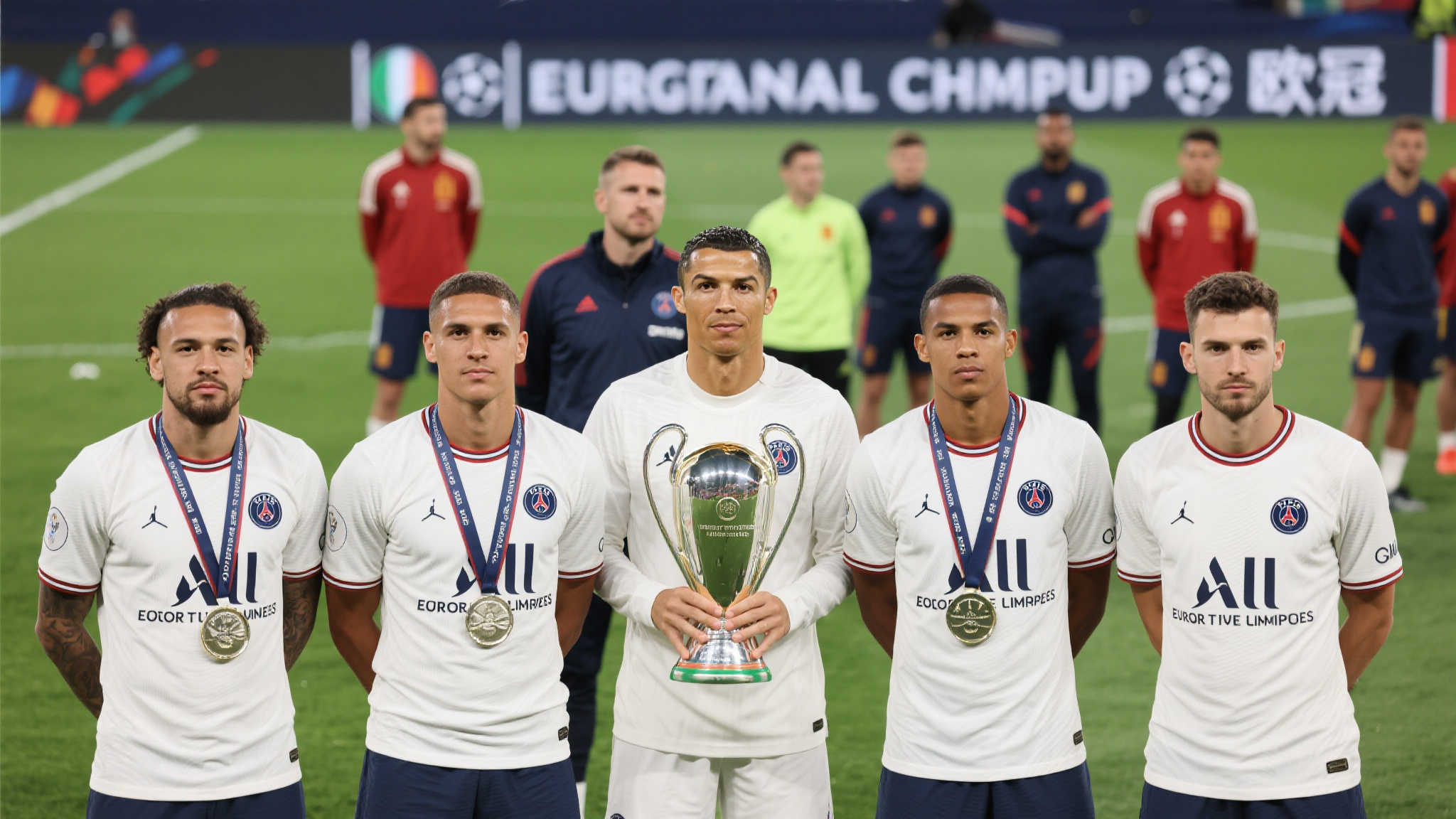 姆巴佩笑迎5位欧冠冠军加盟法国队,氛围热烈 姆巴佩笑迎5位欧冠冠军加盟法国队,氛围热烈